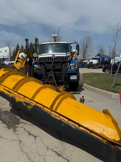 Three 2012 International motors 7600 Workstar Tandem Plow/Wing Salter Pre Wet and Anti Icing Compusp...