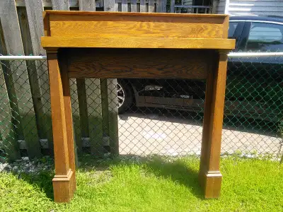 ANTIQUE OAK FIREPLACE SURROUND, View more