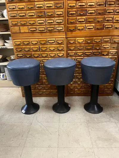 Vintage Vinyl Diner Stools, View more