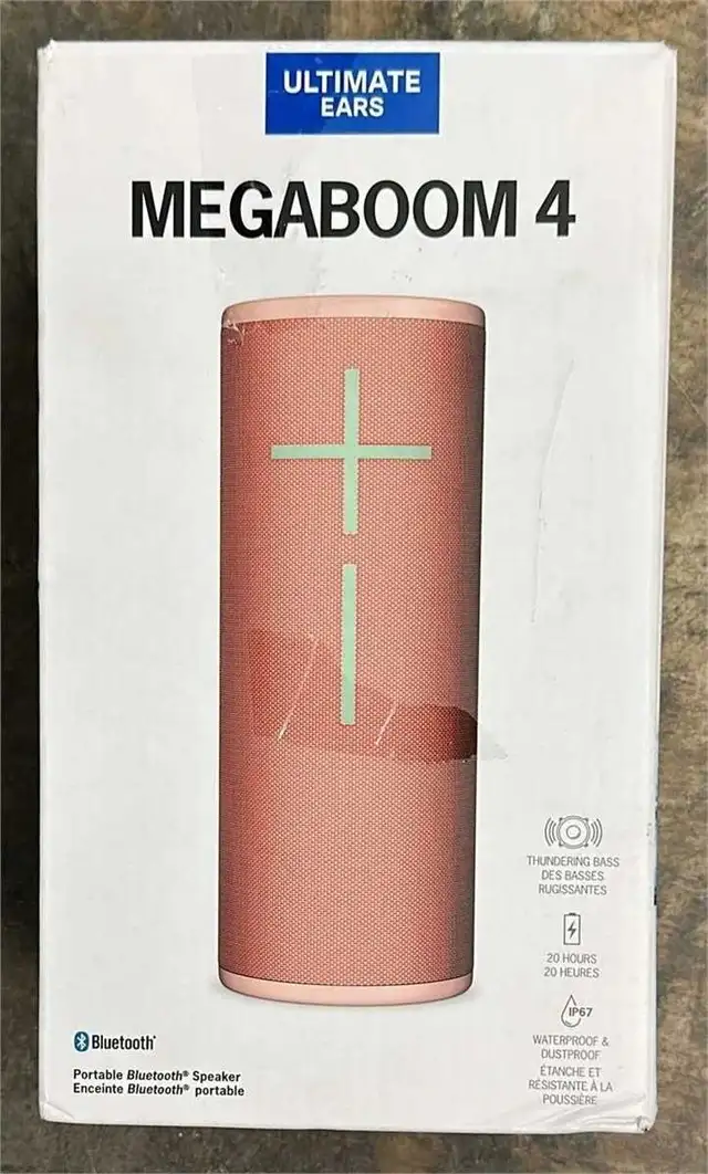 Ultimate Ears MEGABOOM 4 Portable Bluetooth Speaker (Raspberry)402405877256693762
