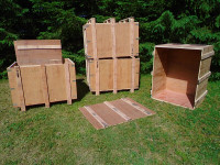 WOODEN CRATES / BOXES / BINS / SHIPPING BOXES