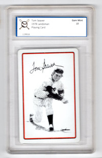 1978 TOM SEAVER LANDSMAN PLAYING CARD GRADED 10 GEM MINT