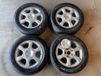 205/60R16 Goodyear Allseason tires on Toyota Camry 5X114.3 rims 