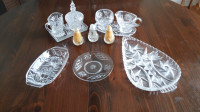 Pinwheel Crystal Serving Pieces