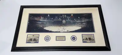 Large commemorative print celebrating the final game at Maple Leaf Gardens, Toronto Maple Leafs vs....