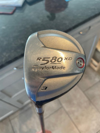 Left Hand TaylorMade R580XD 3 Wood - Stiff Shaft