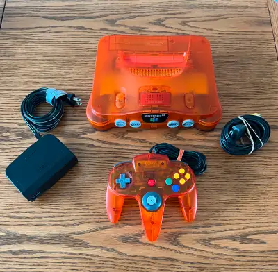 RARE FIRE ORANGE N64, View more
