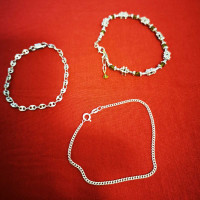 Trois bracelet en argent