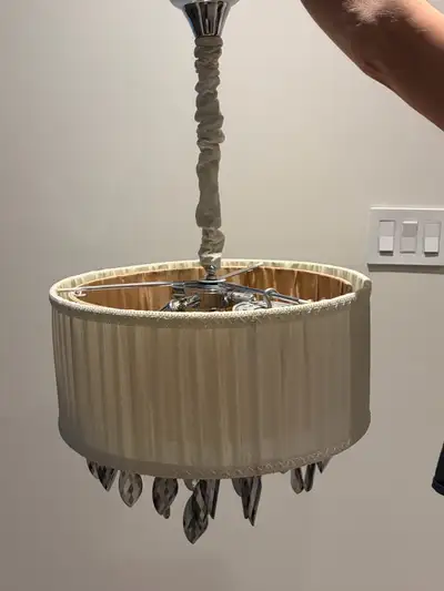 fabric detail chandelier, View more