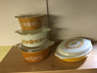 Pyrex Butterfly Gold collection