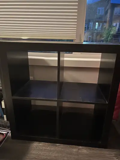 I have two 2x2 ikea kallax units. They are pretty beat up and the sun has caused the back panels sta...