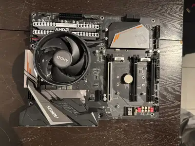 Ryzen 9 2700, Gigabyte B450 ATX board and 16GB DDR4 3000MHz Motherboard, ram and CPU combo. Was used...