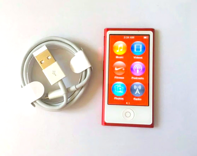 16GB Apple iPod Nano 7th Generation Touch Product RED Edition Good condition, works like new Comes w...