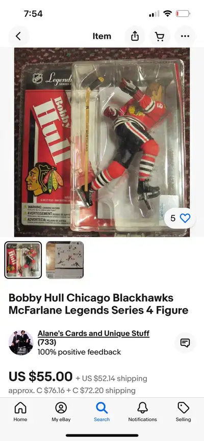bobby hull mcfarlane figure, View more