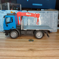 Dickie Toys Eurocargo Iveco Crane Toy Truck - MT120 - Blue - $15