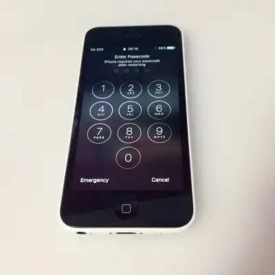 White Apple iPhone 5c - 16GB (A1532) - Passcode Locked - For Par, View more