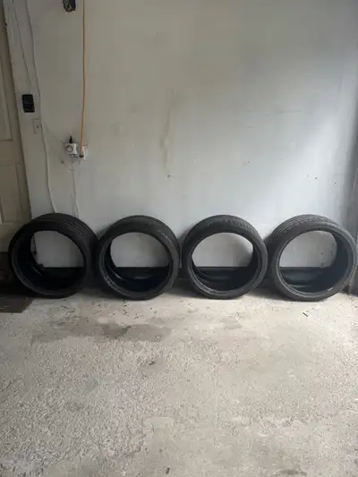 Front Tires: 245/35 ZR 20 (95Y) Rear Tires: 285/30 ZR 20 (99Y) Front Tires tread depth remaining: Ab...