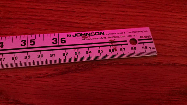 Johnson Level &amp; Tool Metric meter/yard stick ruler in Hand Tools in Thunder Bay - Image 3