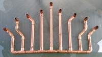 Copper pipe Chanukiah