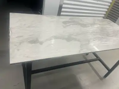 Solid Marble counter- height table/kitchen island - 67x30, View more