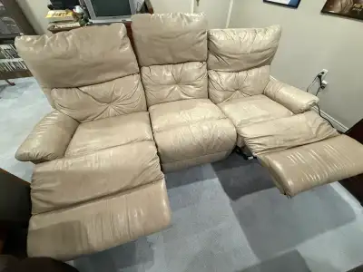 white leather couch, View more