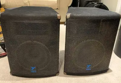 Two Yorkville EF358 300 Watt Speakers, View more