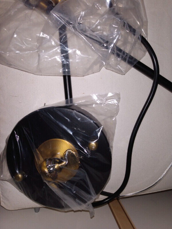 Brand new Wall lamp - black and gold, glass shade in Desks in City of Toronto - Image 3