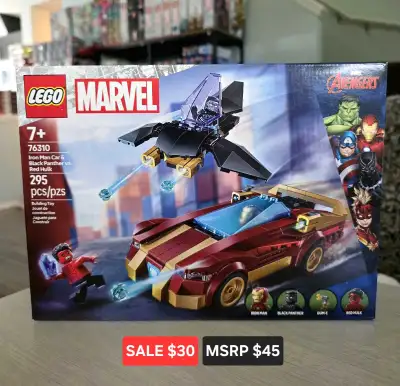 Lego Iron Man Car & Black Panther vs Red Hulk [SALE], View more
