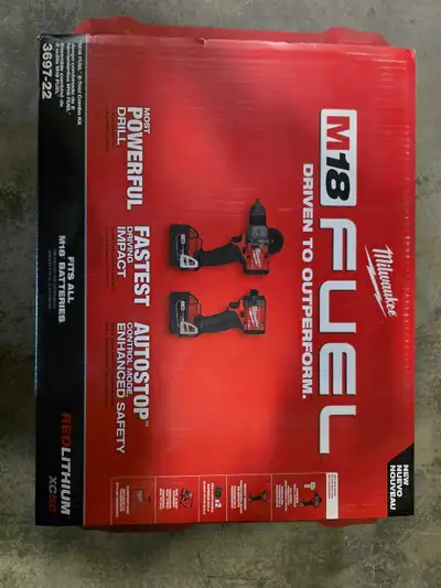 Milwaukee m18 drill/impact combo kit, View more