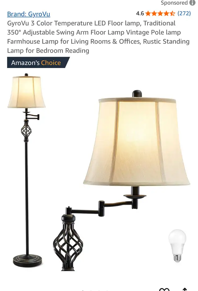 new 3 Color Temperature LED Floor lamp in Indoor Lighting & Fans in Markham / York Region - Image 5