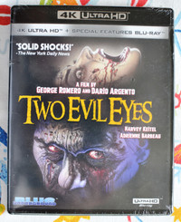 Two Evil Eyes 4K + Blu-ray New & Sealed Blue Underground