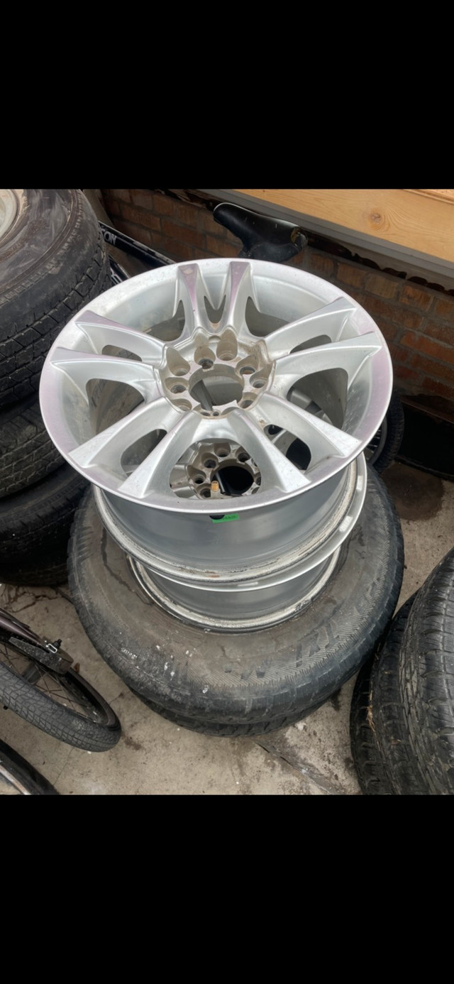 Multi pattern rims and two tires  in Tires & Rims in Saskatoon