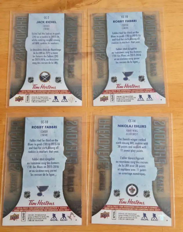 Tim Hortons 2016-17 Clear Cut Phenoms in Arts & Collectibles in Markham / York Region - Image 3