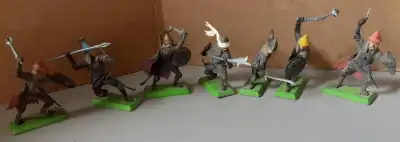 7 Deetail Soldiers Medieval Era 1971. Made in England. BR