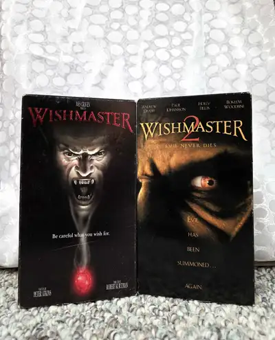 Wishmaster 1 & 2 VHS "Horror", View more