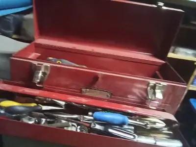 got a craftesman toolbox with tool willing to for somthing cool or broken chainsaws or asking 100 fi...