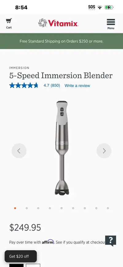 Brand new Vitamix immersion blender, View more