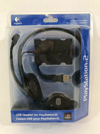 New Logitech Sony PlayStation 2 USB HEADSET PS2