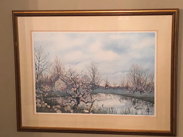 Glimpse of Spring by Peter Robson lithographic print 240/300 in Arts & Collectibles in Kitchener / Waterloo