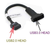 USB 2.0 to USB 3.0 Female to Male Adapter