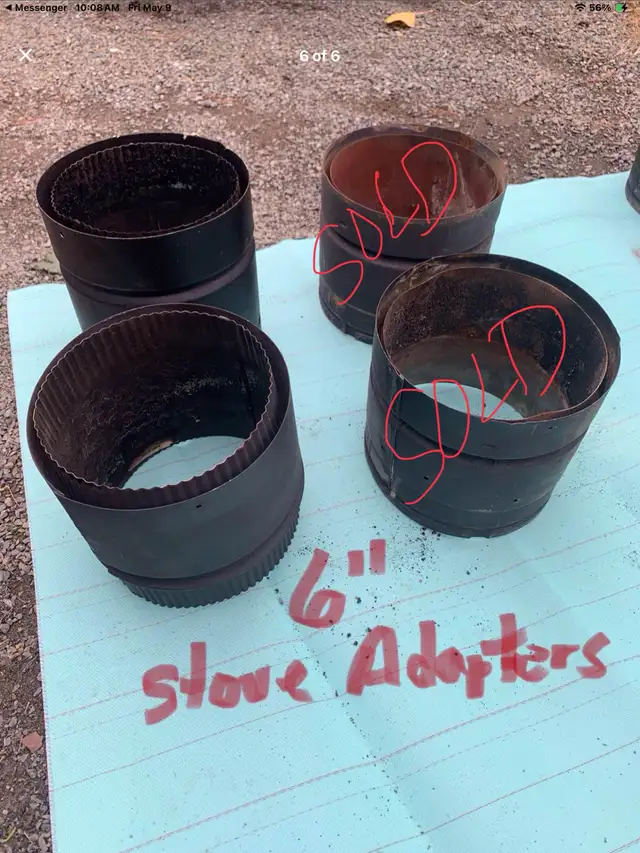 Various 6” double wall Woodstove pipes /various prices in Fireplace & Firewood in Annapolis Valley - Image 6