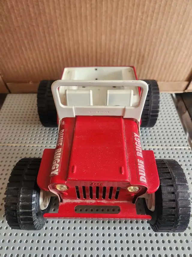 70s Vtg Tonka Red Jeep called "Dune Buggy" oversized Wheels/D in Toys & Games in Calgary - Image 4