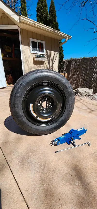 Nissan Rogue spare tire and jack. Purchased for 2017 Rogue with tech package. Tech package vehicles...