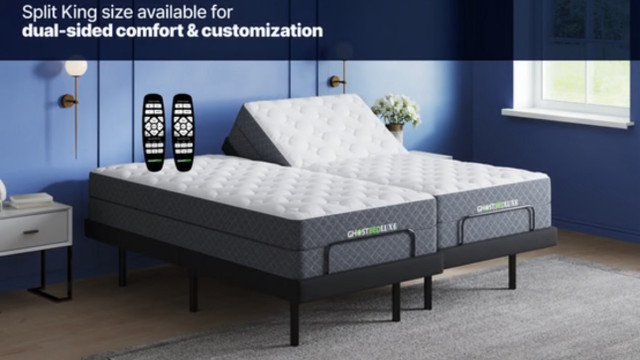 GhostBed Adjustable Bed Frame with Wireless Remote - Zero Gravit in Beds & Mattresses in Oakville / Halton Region - Image 3