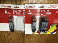 Cannon 270 and 271 New/Sealed Ink Cartridges