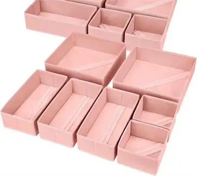 DIMJ Fabric Drawer 10 Pack of Organizer Bins, View more