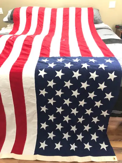 Vintage "BEST" 100% Cotton-Bunting Valley Forge Flag Co. 50 Star, View more