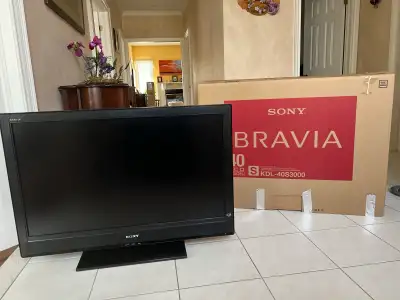 TV-SONY BRAVIA  40” excellent condition, very little used, View more
