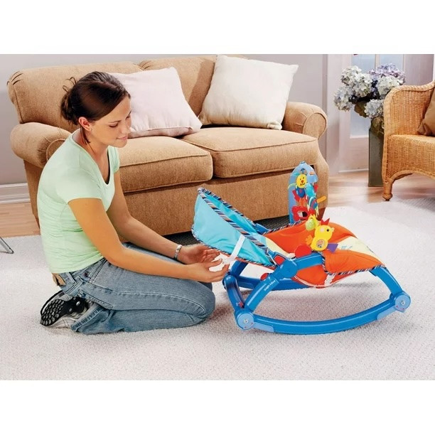 Fisher-Price Newborn-to-Toddler Portable Rocker in Playpens, Swings & Saucers in City of Toronto - Image 3