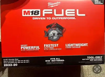 Brand new Milwaukee fuel brushless m18 6-1/2 circular saw 2833-2, View more